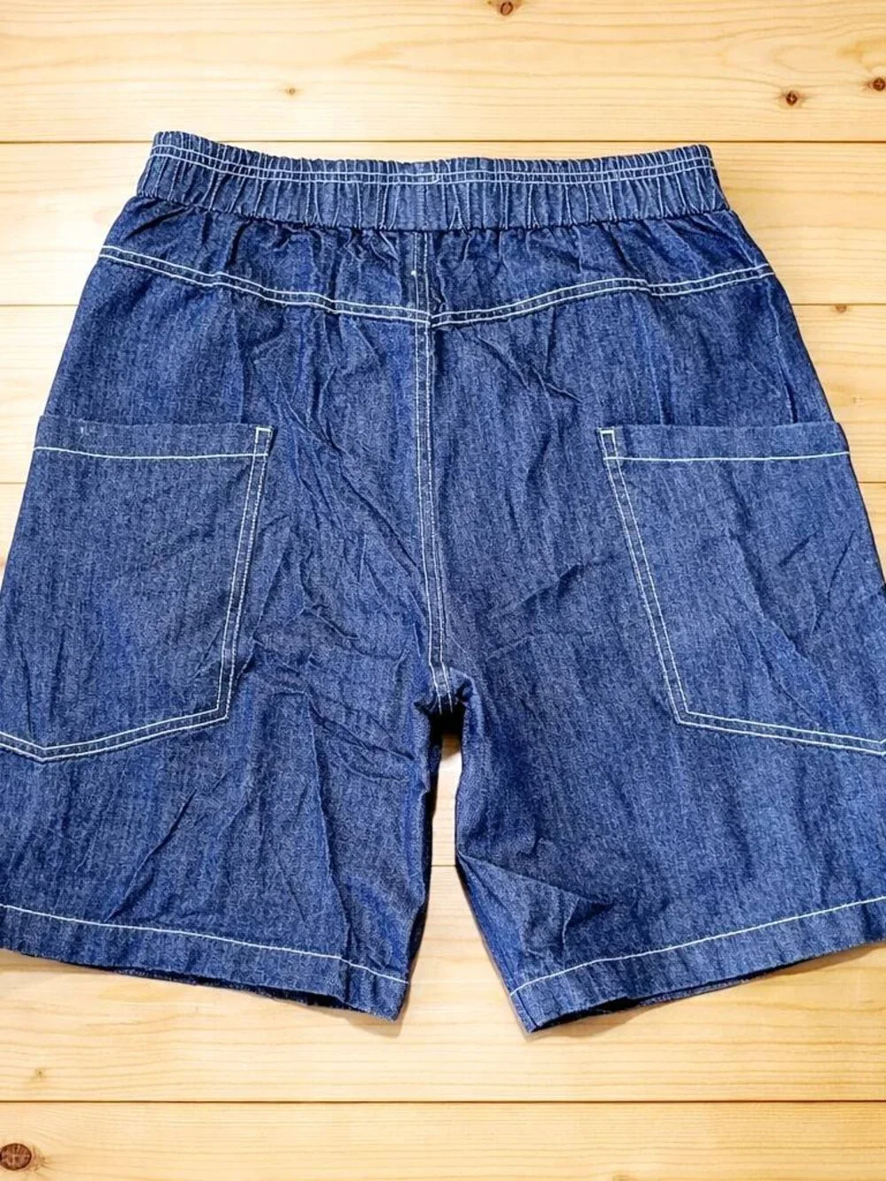 Denim Carpenter Shorts Blue Workwear Utility Short